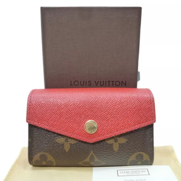 Authentic LOUIS VUITTON Multicartes Sarah Coquelicot M61274 Monogram #36636088 - Picture 1 of 14